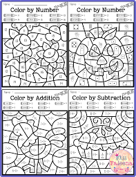Fall Color By Code Math Color By Number Addition Subtraction Math Coloring Math Addition Worksheets Addition And Subtraction