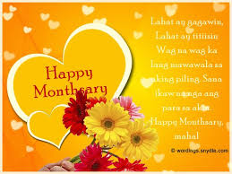 Birthday Wishes For My Boyfriend Tagalog Happy Monthsary Messages In Tagalog It S A Month After You Decided To Seal The Relationship Monthsary Message Message To Your Boyfriend Message For Boyfriend