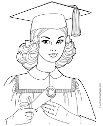 See search results for this author. Graduation Coloring Pages For Girls
