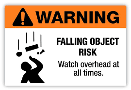 Collins has been providing sign structure inspection services for indot for more than 6 years. Creative Safety Supply Warning Falling Object Risk Label 3 90 Http Www Authorized Personnel Only Health And Safety Poster Construction Signs Printable