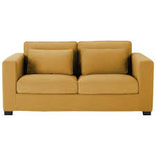 Maisons du monde divani in vendita in arredamento e casalinghi: Divano Letto 2 3 Posti Giallo Senape Materasso 6 Cm Milano Maisons Du Monde