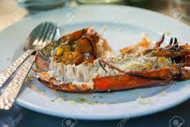 I'll just be over here loving it and dreaming of my next lobster dinner. Lobster On The Grill In Wedding Dinner Party Stock Photo Picture And Royalty Free Image Image 50939339