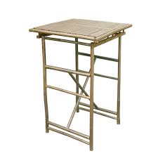 Statra Bar Height Folding Bamboo Square Table In 2020 Wood Bar Table Bar Height Table Bar Table