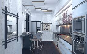 تزيين مطابخ ورق الجدران والحجر المزخرف 40 صورة ورق جدران بنمط لجدران المطبخ