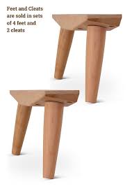 Wegner Danish Modern Feet Angled Cleat Set Tablelegs Com Furniture Feet Wood Table Legs Wood Furniture Legs