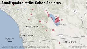 Nearly 200 Earthquakes Hit Salton Sea Amid Quake Swarm Salton Sea Earthquake Salton Sea California