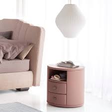 Rated 4.5 out of 5 stars. Contemporary Bedside Table Condotti Flou Mdf Leather Wooden Base