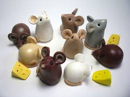 Wee Mice With Cheese Polymer Clay Crafts Polymer Clay Projects Sculpting Clay