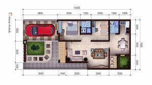 Interior, taman, warna cat, jendela, pagar dan bentuk denah rumah yang sangat lengkap. 60 Desain Dan Denah Rumah Type 45 Minimalis Modern 2020