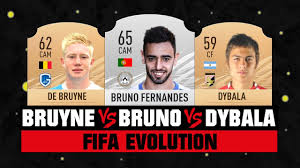 Bruno miguel borges fernandes (maia, oporto, portugal, 8 de septiembre de 1994). Bruno Fernandes Vs De Bruyne Vs Dybala Fifa Evolution Fifa 10 Fifa 21 Youtube
