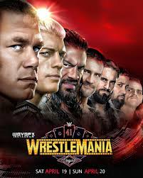 WWE WrestleMania 41 poster in the style of the WrestleMania 31 poster 🙌  Credit: wgvgfx