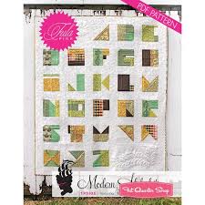 Creative quilts make excellent heirlooms, gifts and covers for your bed. Modern Alphabet Downloadable Pdf Quilt Pattern Tula Pink Fat Quarter Shop