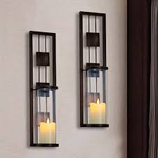 Maybe you would like to learn more about one of these? Amazon Com Shelving Solution Wall Sconce Candle Holder Metal Wall Decorations For Living Room Bathroom Dining Room Set Of 2 Home Kitchen