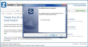 The program's installer file is generally known as ez credit card import.exe. Zachary Systems Customer Support
