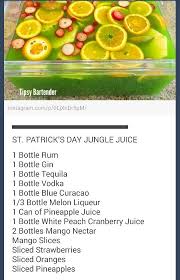 St Patrick S Day Jungle Juice Jungle Juice Alcohol Recipes St Patricks Day Drinks