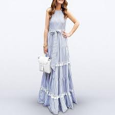 Striped Holiday Bohemian Maxi Dress Maxi Dresses Casual Maxi Dress Maxi Dress Formal