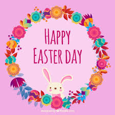  happy easter to a special bunny! Happy Easter Day Cute Floral Wreath Stock Images Page Everypixel