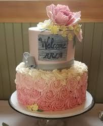You have a bit of time as the shower usually isn't held until the last trimester, but it is better to get the planni. Baby Shower Cakes Laurie Clarke Cakes Portland Oregon