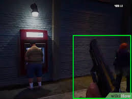 Überfalle alle 20 läden während der einführung zu gta online werdet ihr einen laden ausrauben müssen (dieser zählt übrigens schon für die 20 läden dazu), damit ihr wisst wie es geht. In Gta V Menschen Am Geldautomat Ausrauben 5 Schritte Mit Bildern Wikihow