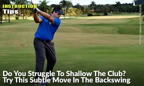 Apr 06, 2020 · the common belief is that to shallow the club correctly on the downswing you need to get your trail arm to externally rotate on the backswing. Do You Struggle To Shallow The Club Try This Subtle Move In The Backswing Inside Golf
