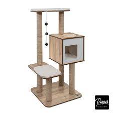 Vesper High Base Oak Catit Vesper Cat Furniture Modern Cat Tree Cat Furniture