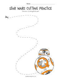 Download free printable cutting skills worksheets for kids in preschool, kindergarten, and 1st grade. Star Wars Cutting Practice Worksheets For Early Learners