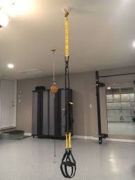 Trx Suspension Trainer With Wall Mount Trx Home Gym Gym Setup Basement Gym