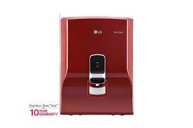 Along with ro filtration, you get uv fresh plus sterilization in lg puricare ro. Lg Water Purifier Ww130np With True Ro Filtration Dual Protection Stainless Steel Tank Red Wall Mount Khosla Electronics