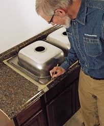 cut a laminate countertop for a sink
