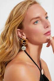 Gold Sonia Sun Earrings