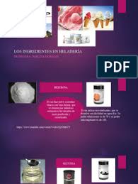 Los Ingredientes en Heladería