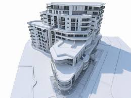Modern Apartment Building 02 3d Model Modern Apartment Apartment Building 3d Model