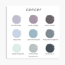 As such, it is something of a contradiction. Cancer Color Chart Photographic Print By Createdbymolly Redbubble