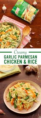 Creamy Garlic Parmesan Chicken Rice Food Recipes Cooking Recipes