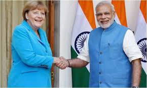 So why, you ask, would merkel dodge modi's hand not once, but twice. German Chancellor Angela Merkel Arrives In Delhi For 2 Day Visit India News India Tv