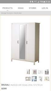 Some of the most popular ikea bookcase brands include the ikea brusali and the classic ikea billy. Ikea Brusali Wardrobe Babies Kids Baby Nursery Kids Furniture Kids Wardrobes Storage On Carousell
