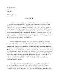 The spring of the year; Example Of Reflection Paper About Poem Examplepapers