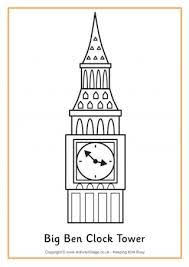 Image Result For Big Ben Model School Project Big Ben Clock Big Ben Coloring Pages