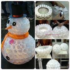 Des gobelets plastiques, des agrafes,une guirlande électrique et surtout de la patience. Bonhomme De Neige En Gobelets Les Petites Malices De Milie Fabriquer Deco De Noel Bonhomme De Neige Gobelet Bonhomme De Neige