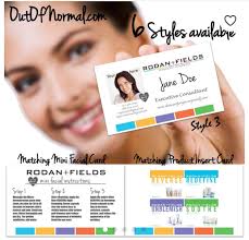 Rodan and fields business cards, digital or printed. Rodan Fields Photo Business Cards W Matching Cards
