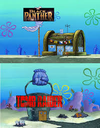 From bfbbmix original soundtrack by skyweiss. So Black Panther Dominated Yet Again This Weekend Krusty Krab Vs Chum Bucket Know Your Meme