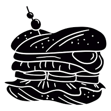 Black And White Transparent Background Black And White Sandwich Clipart Sandwich Hand Drawn Symbol Stencil Ad Hand Sandwich Symbol Stencil Drawn In 2020 How To Draw Hands Stencils Symbols