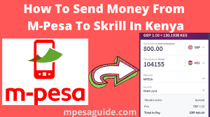 How To Send Money From Your Mpesa Account To Skrill Account In Kenya In 2020 Send Money Money Reading Recommendations