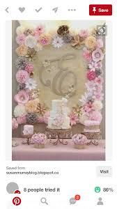 Flowers flower garlands garland diy wedding decorations artificial eucalyptus garland bridal shower backdrop flower room decor floral rose wreath. Pin By Fareeda Hassan On Bridal Shower Paper Flowers Wedding Decorations Party Decorations