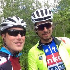 Training with Peter Sagan