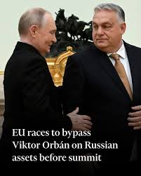 EU countries are to fast-track a decision to immobilise up to €210bn in  Russian sovereign assets, in an attempt to bypass Hungary's Prime Minister Viktor  Orbán. ⁠ ⁠ The hurried effort to