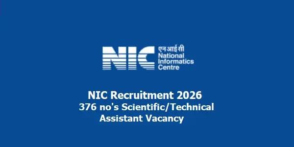 NIC Recruitment 2026