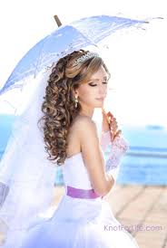 Apt wedding hairstyle for black women as they are naturally blessed with such kinky hairs. Long Wedding Hairstyles With Veils And Tiaras Knot For Life