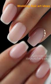 Getting married, any bride should take care of many things, including wedding nails. 35 Simple Ideas For Wedding Nails Design 1 Bride Nails Nail Art Wedding Simple Wedding Nails