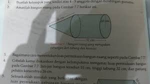 Check spelling or type a new query. Bagaimana Cara Menentukan Luas Permuiaan Bangun Ruang Seperti Pada Gambar 7 7 No 3 Brainly Co Id